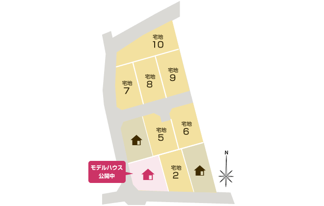 シンプル小山7丁目区画図