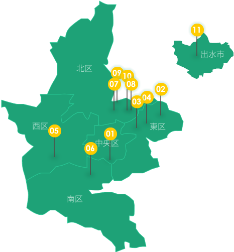 対象分譲地マップ